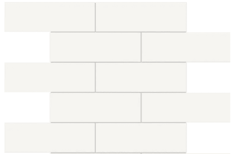 2" x 6" Glossy - Canvas White