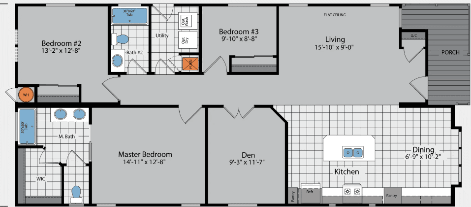 Sunset ridge-k596g floor plan home features