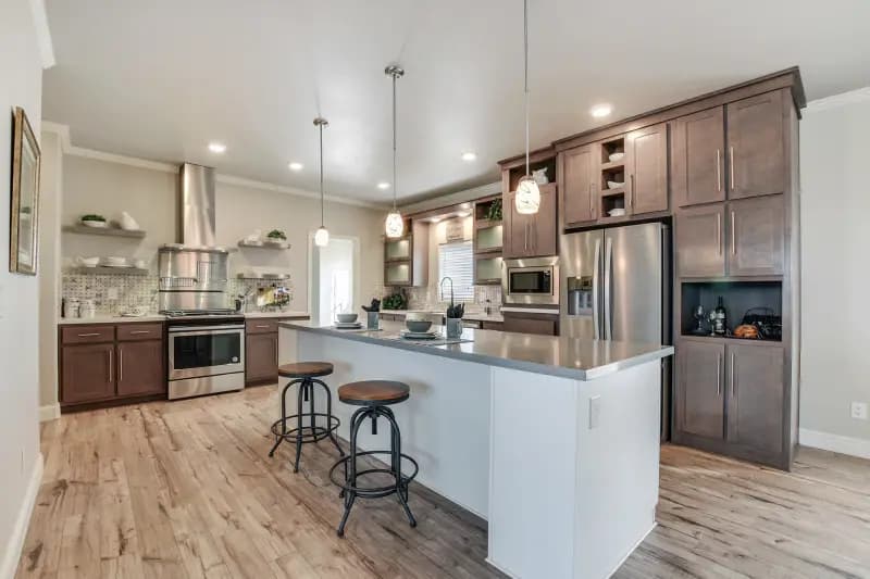 Pecan kitchen home features