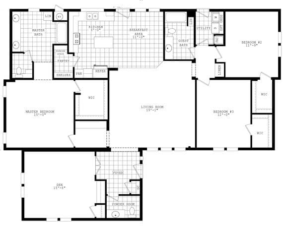 Santa fe ii 48623a floor plan home features