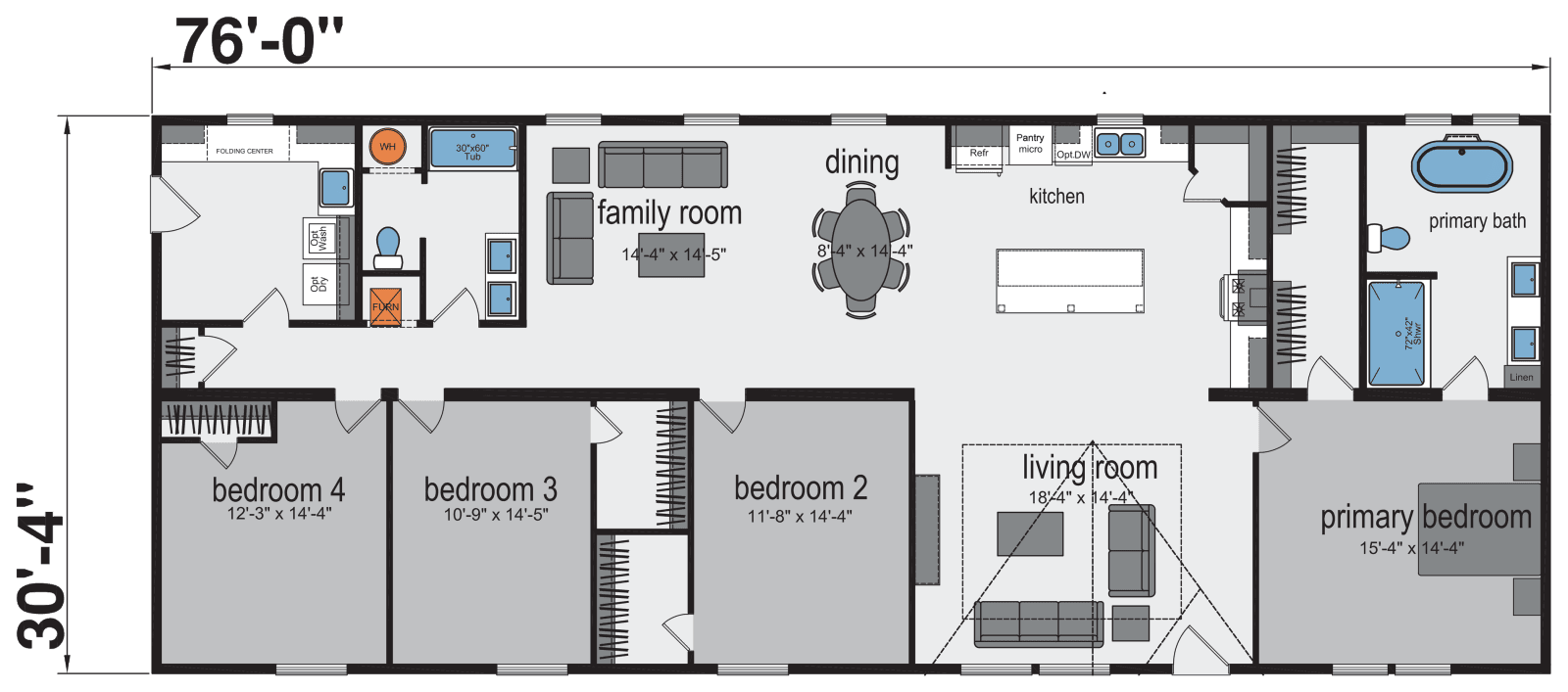 Dublin floor plan home features