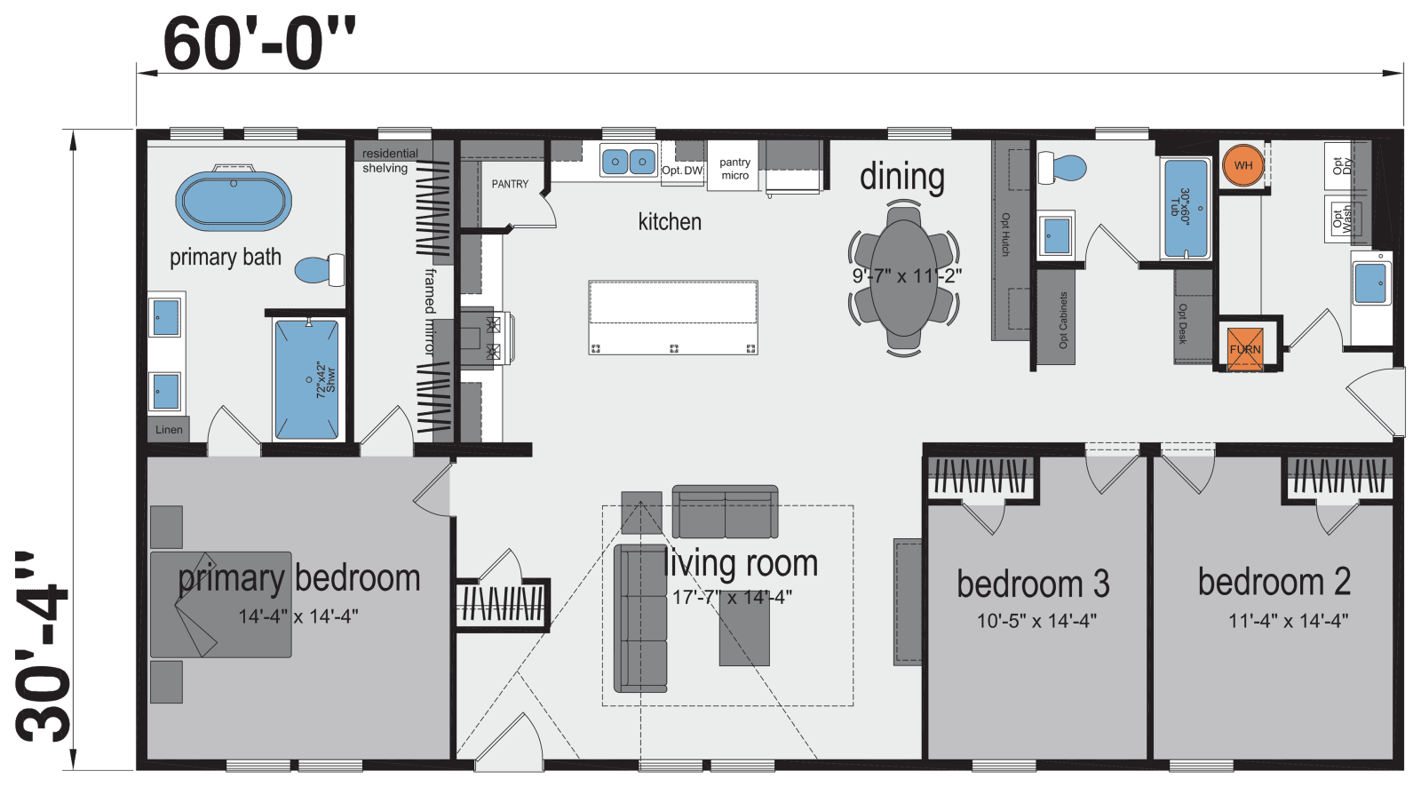 Cape town floor plan home features