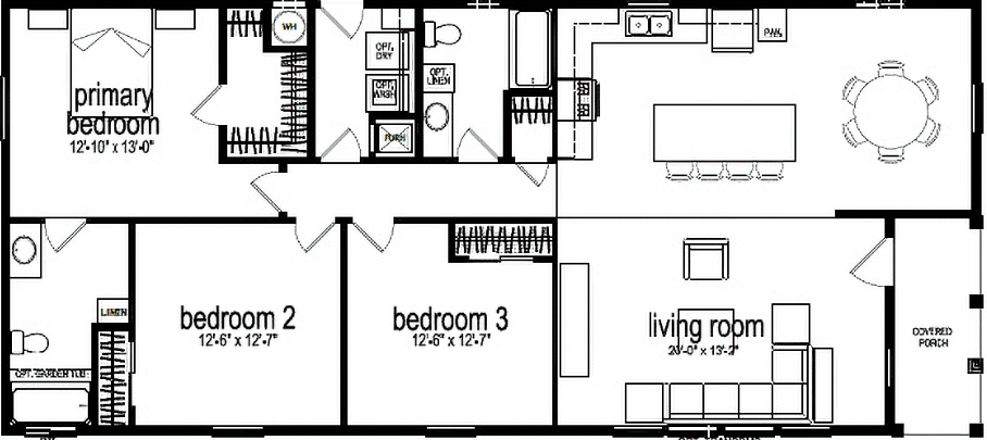 Community benecia 6240 floor plan home features