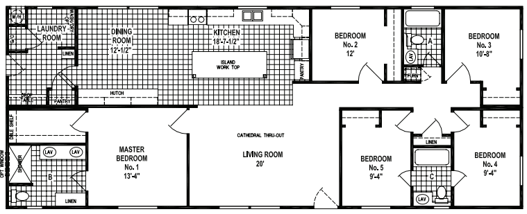 Custom villa-b304ct hero and floor plan home features