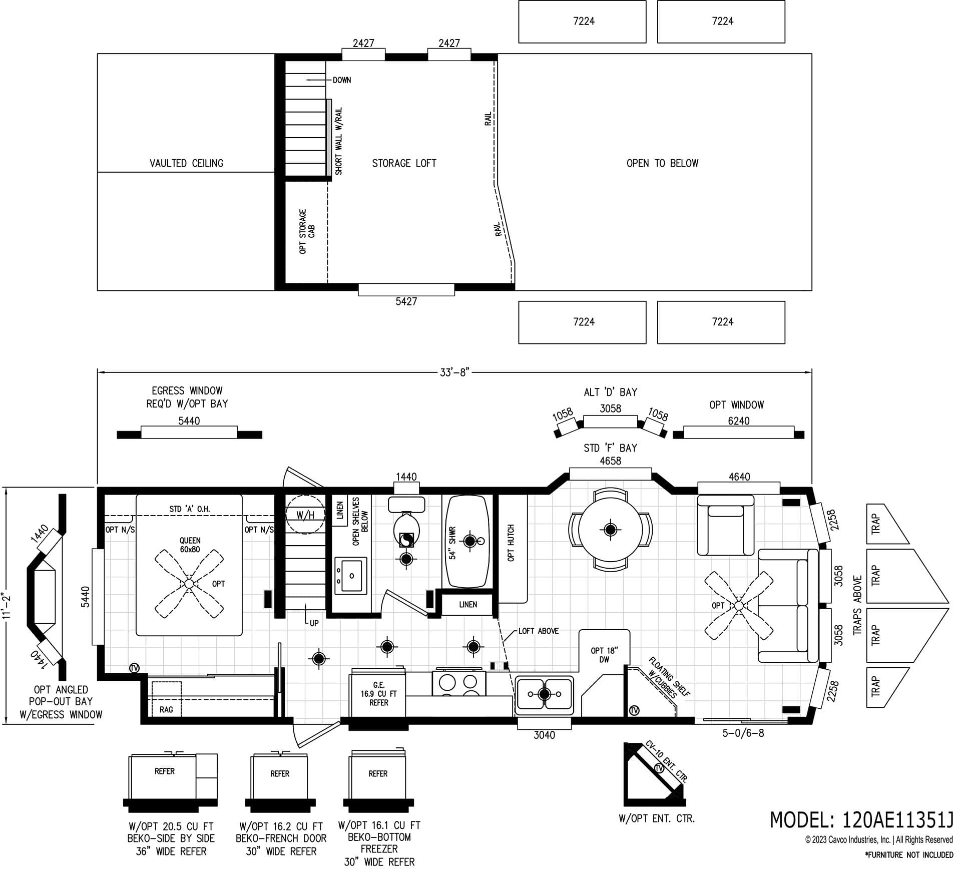 Alpine lofts al11351j floor plan home features