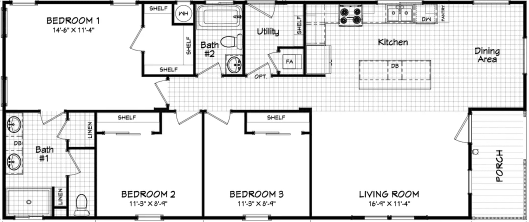 Coronado 24563f floor plan home features