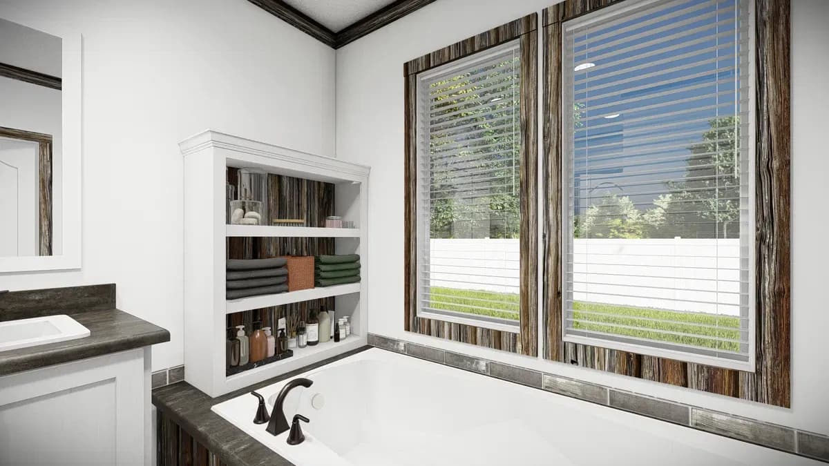 The bandit bathroom home features