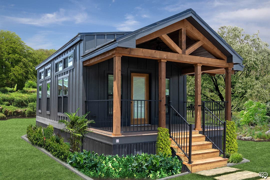 Cozy cabin 1 elevation and exterior home features