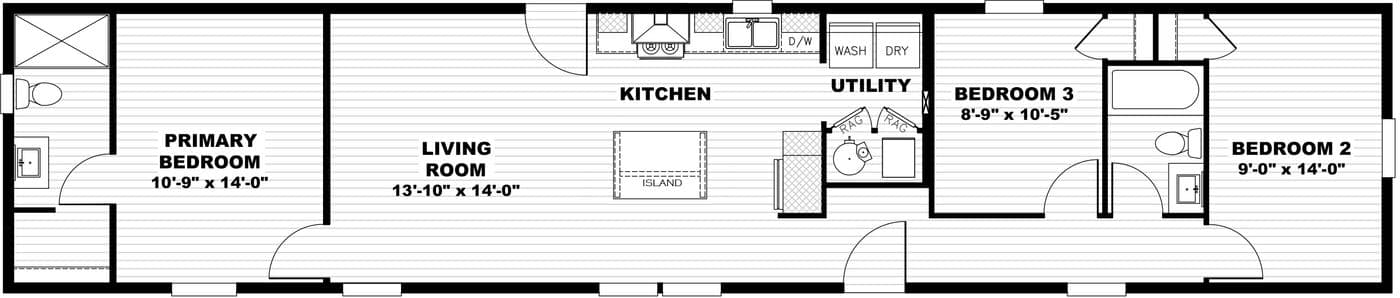 Walk the line floor plan home features