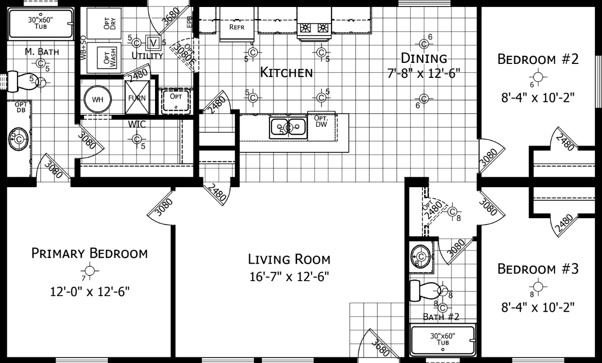 Noble 2844h03 floor plan home features