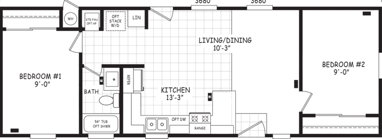 Encore 16452a floor plan home features