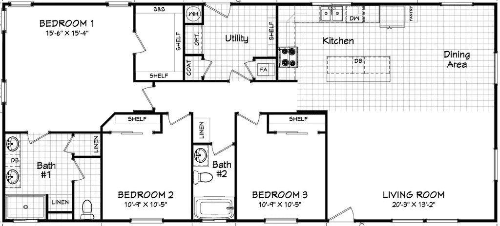 Coronado 28603f floor plan home features