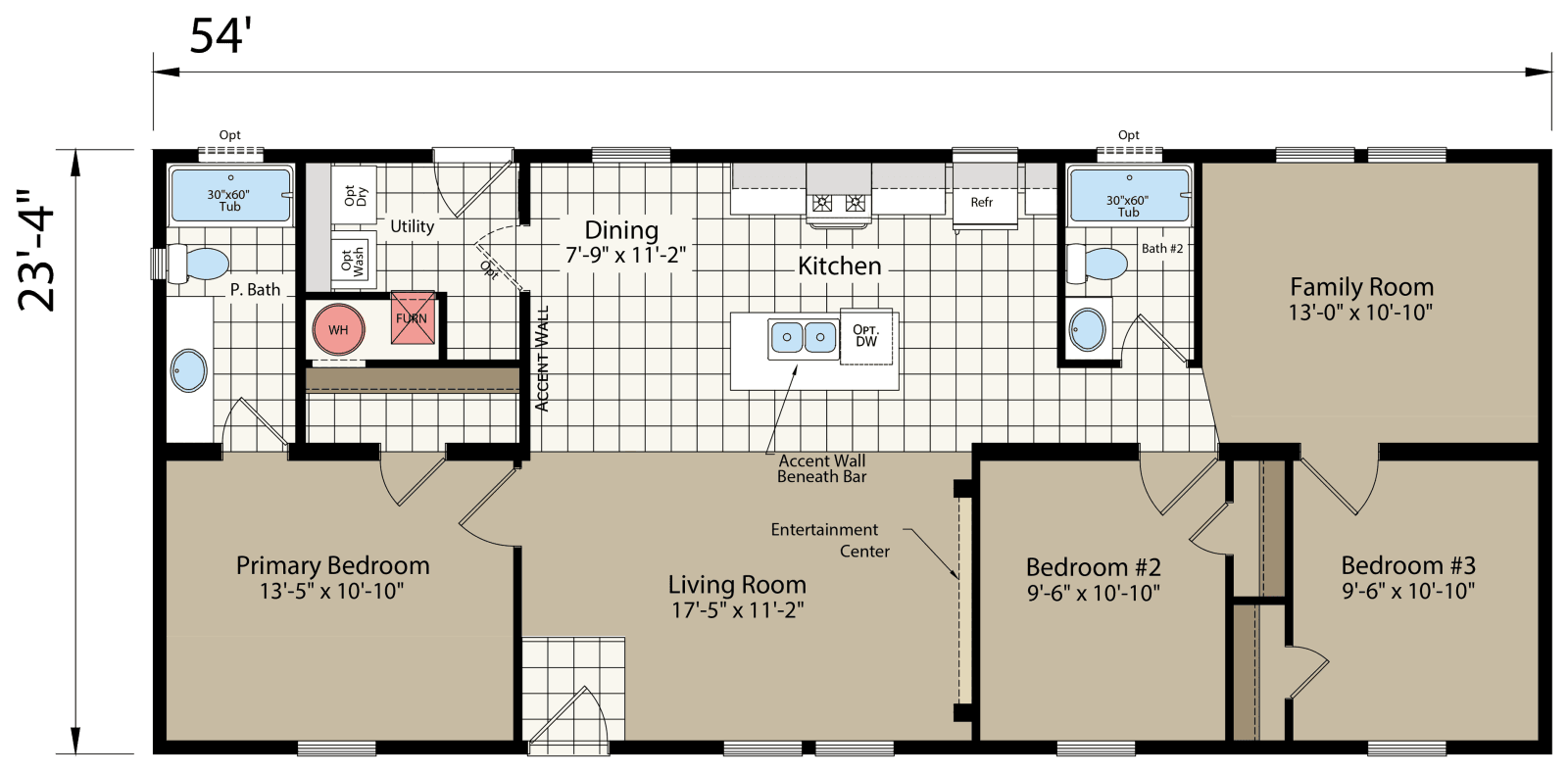 Dreamworks dw5543b floor plan home features