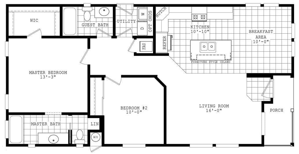 Durango porch homes 24482a floor plan home features