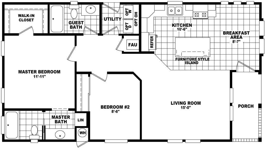 Westin porch 24442a floor plan home features