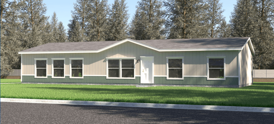 The clover (30603f-2) hero, elevation, and exterior home features