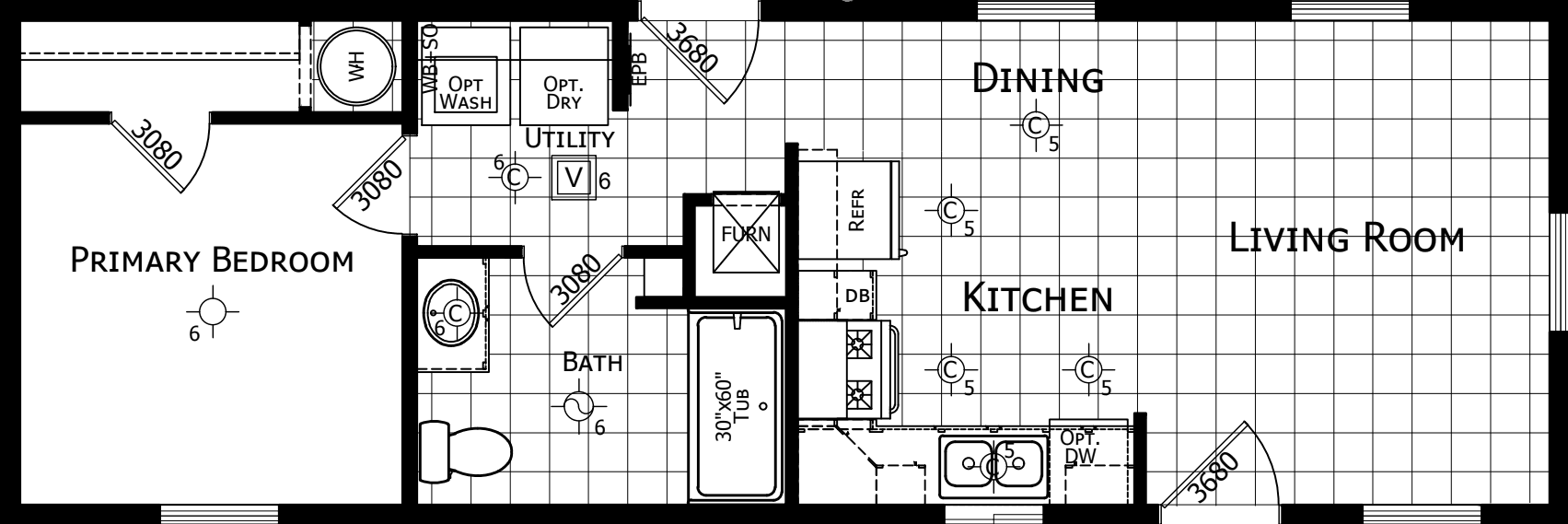 Winchester 1440h11001 floor plan home features