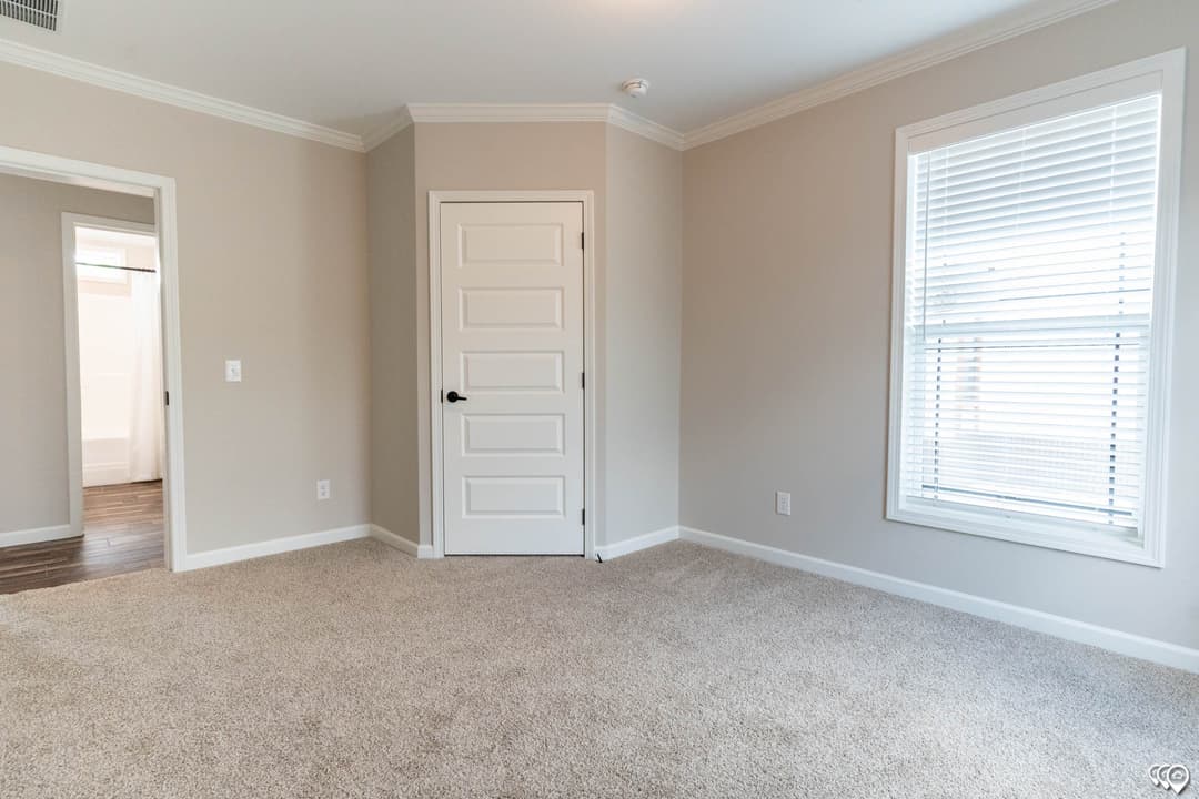 The woodside bedroom home features