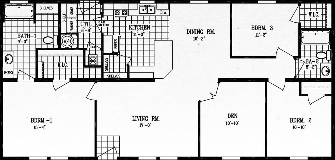 Columbia river multi-section 2020 floor plan home features