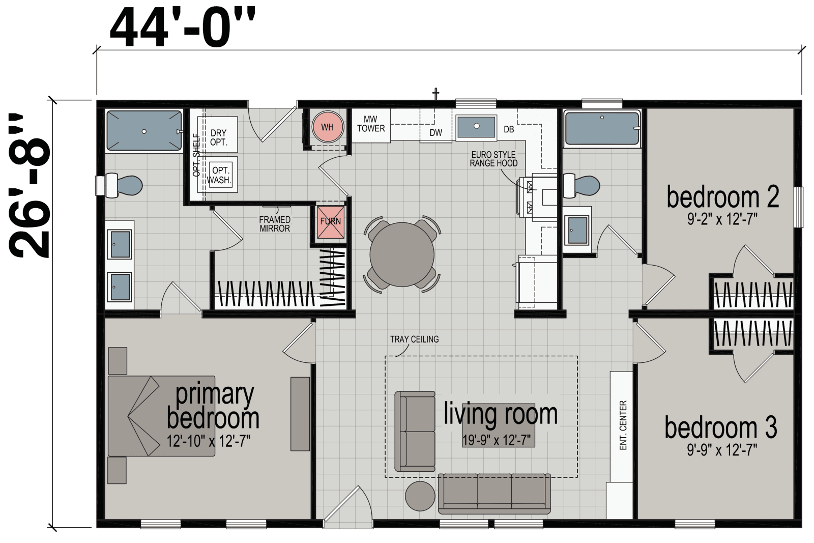 Espirit floor plan home features
