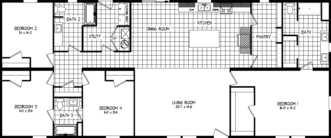 Denali floor plan home features