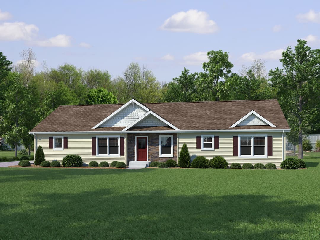 Ultra ranch 2p2403-x ev hero, elevation, and exterior home features