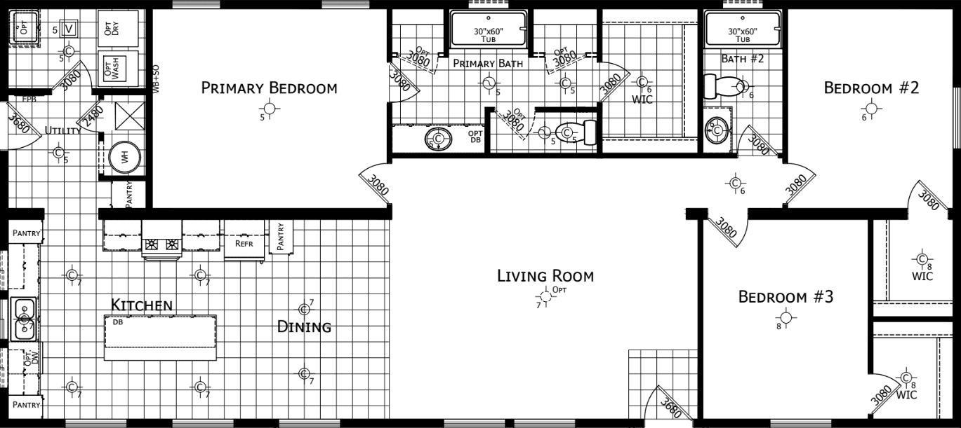 Noble 2860h09 floor plan home features