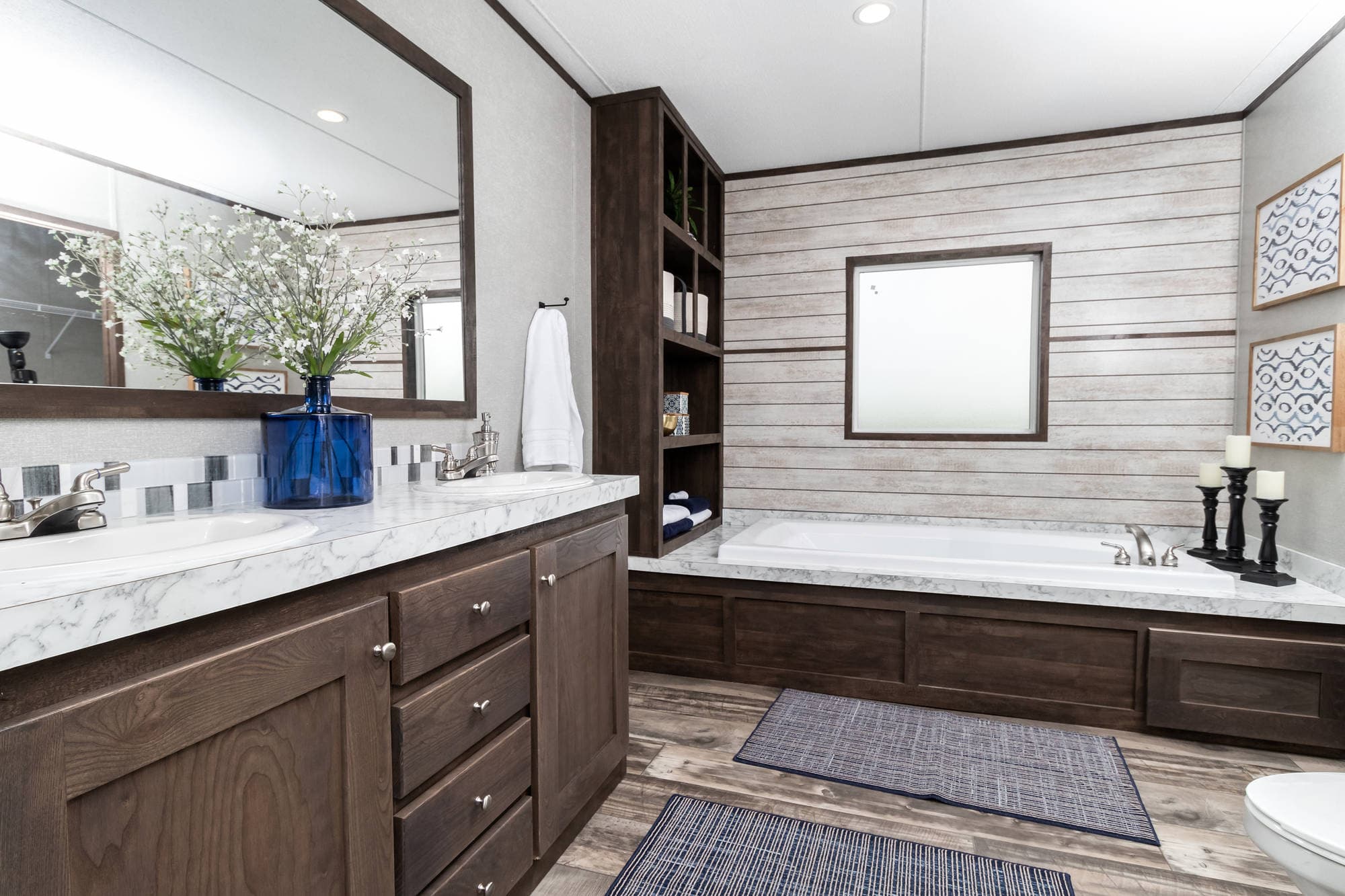 The murphy bathroom home features