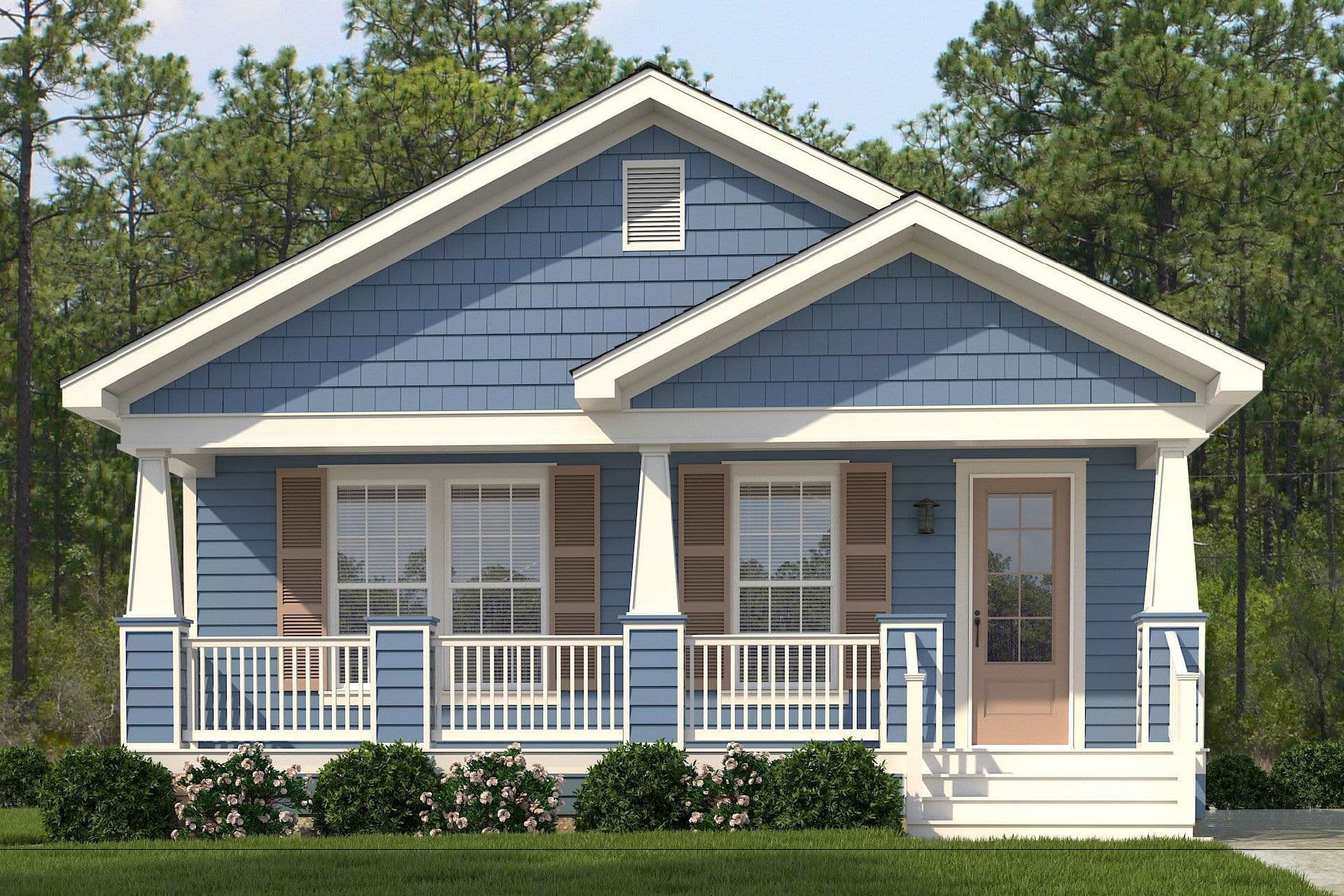 Homewood hero, elevation, and exterior home features