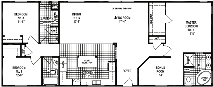 Custom villa-b333ct hero and floor plan home features