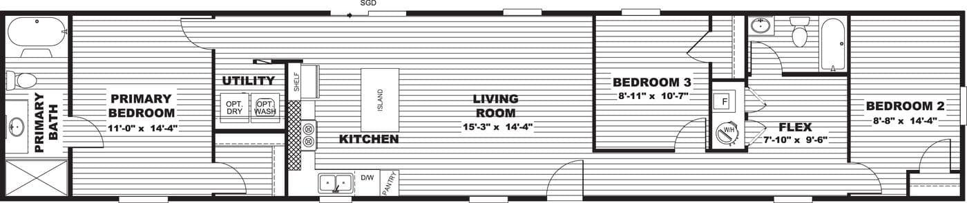 Splendor floor plan home features