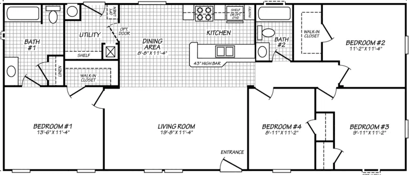 Canyon lake 24564a floor plan home features