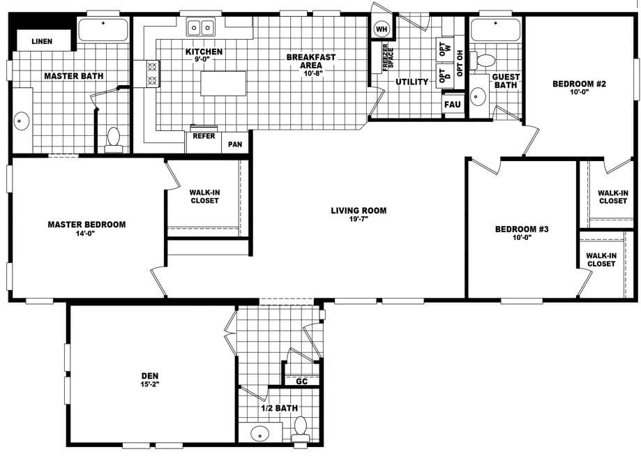 Mountain ridge 40583a floor plan home features