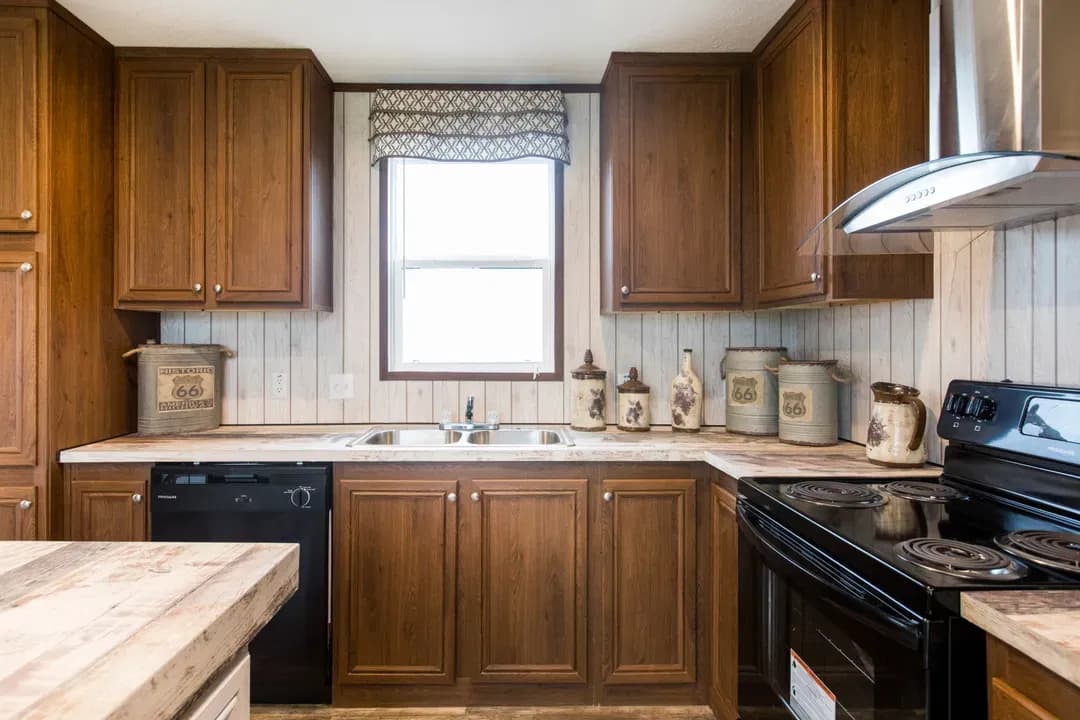 The lodge kitchen home features