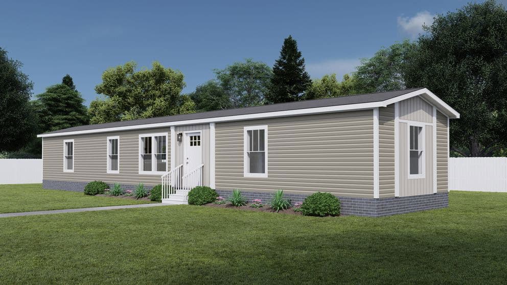Move on up elevation and exterior home features