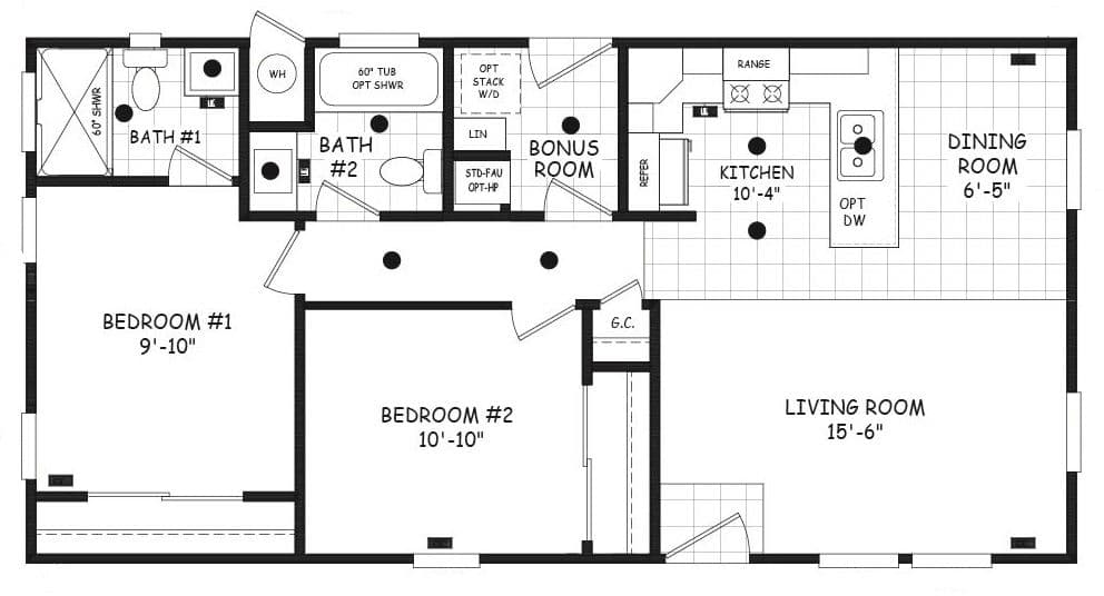 Edge 20402a floor plan home features