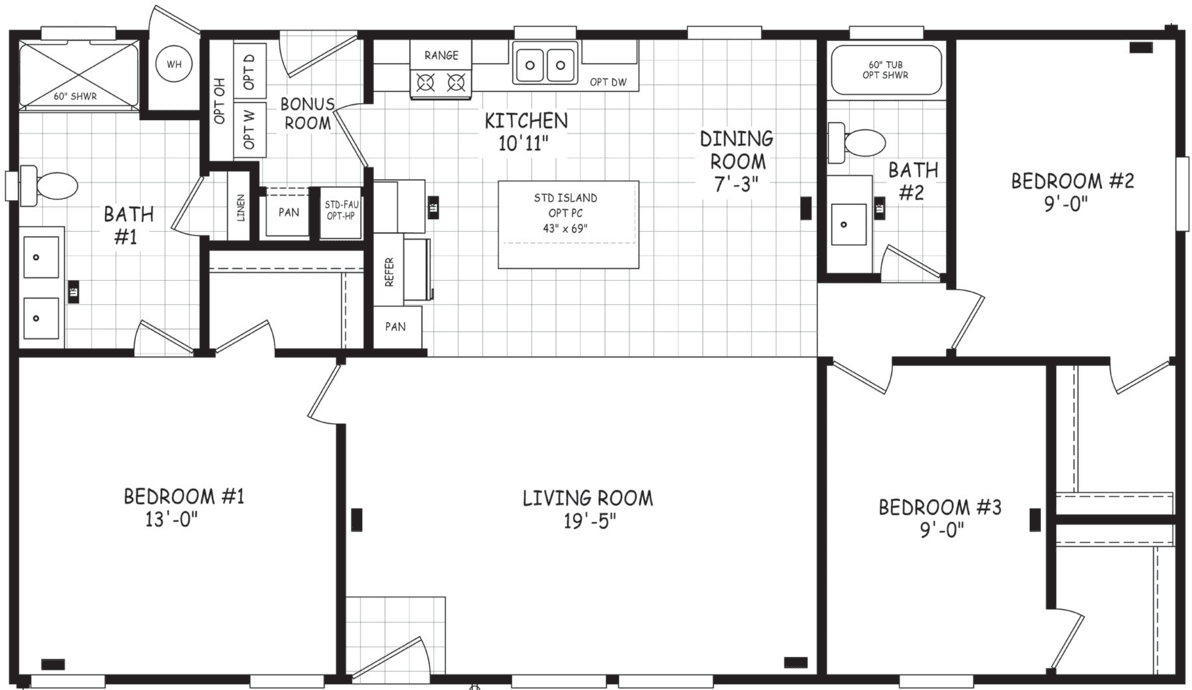 Edge 28483a floor plan home features