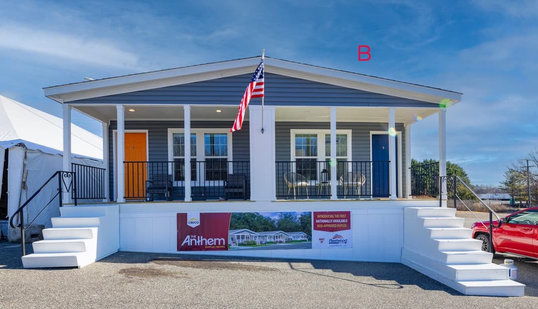 The sugar run duplex elevation and exterior home features