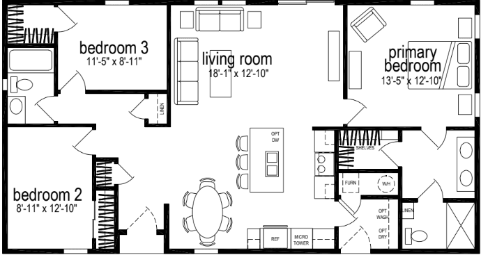 Jordan floor plan home features