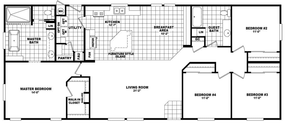 Desert ridge 28644a floor plan home features