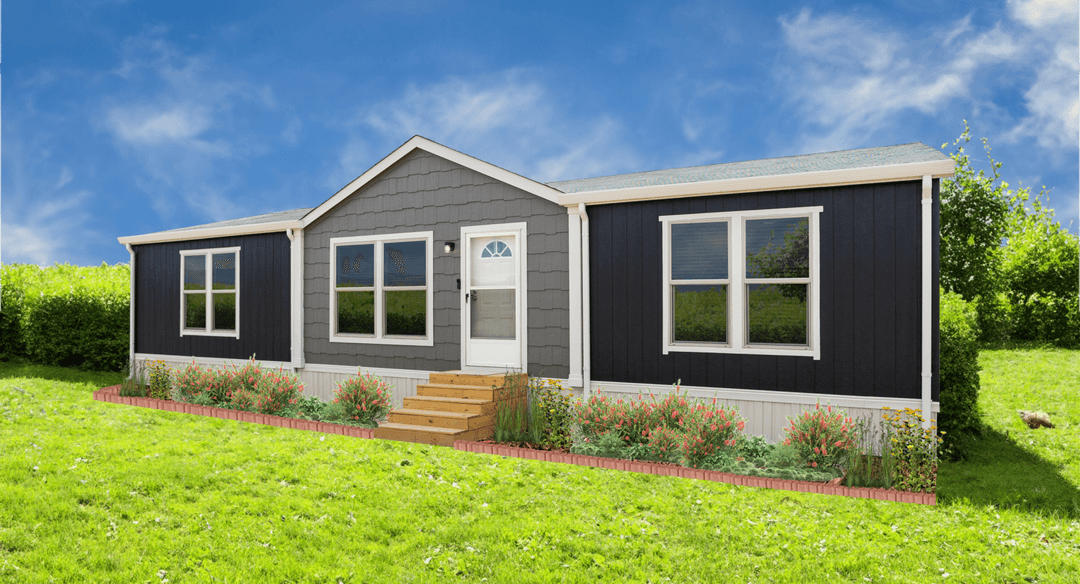 Doublewide 32×52-32d hero, elevation, and exterior home features