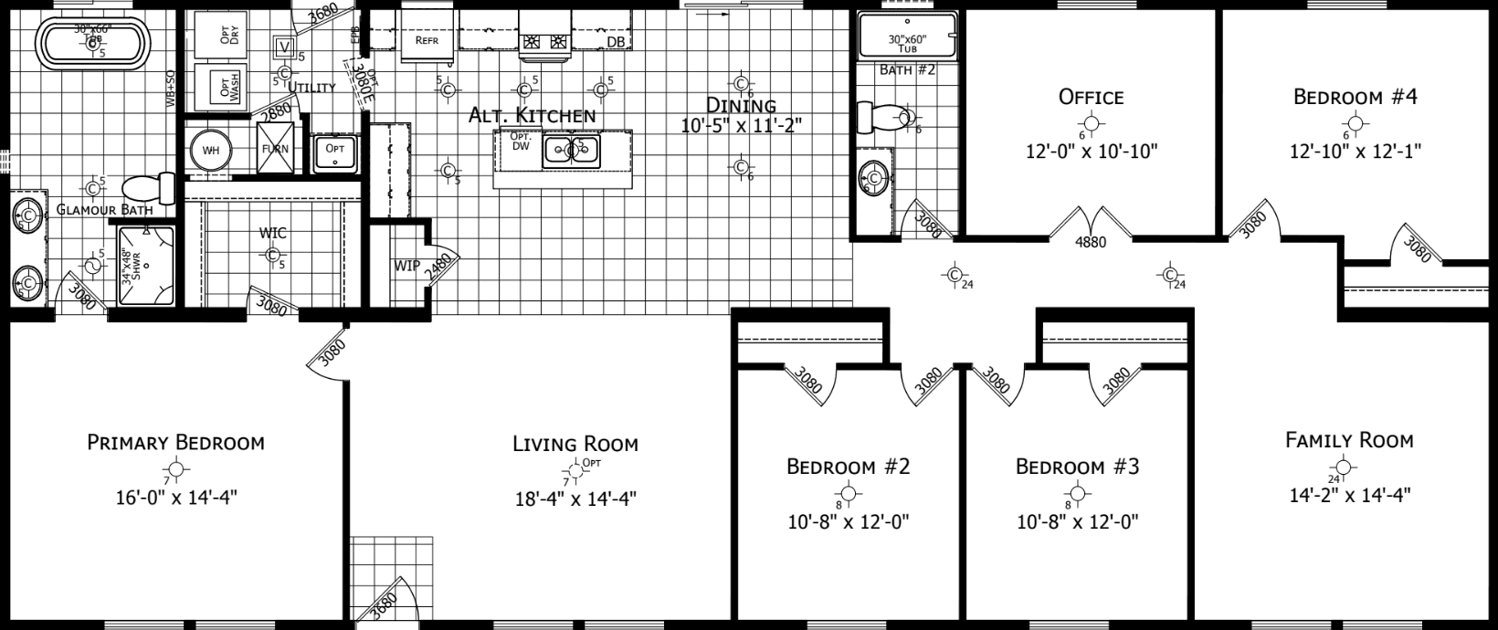 Noble 3272h12 floor plan home features