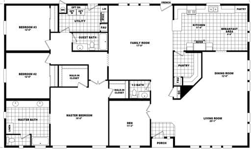 Mountain ridge 40683b floor plan home features