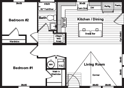 Yes floor plan home features