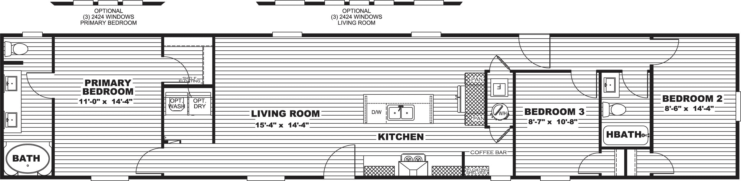 Voyager floor plan home features