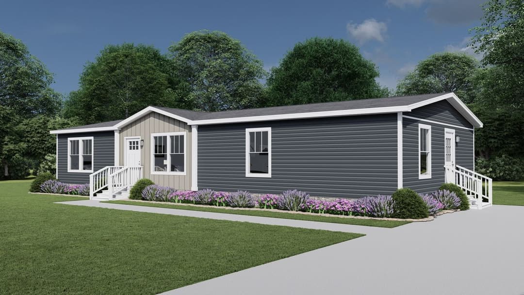 Lovely day elevation and exterior home features