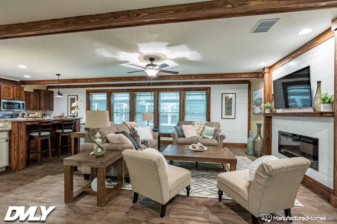 The yule interior home features