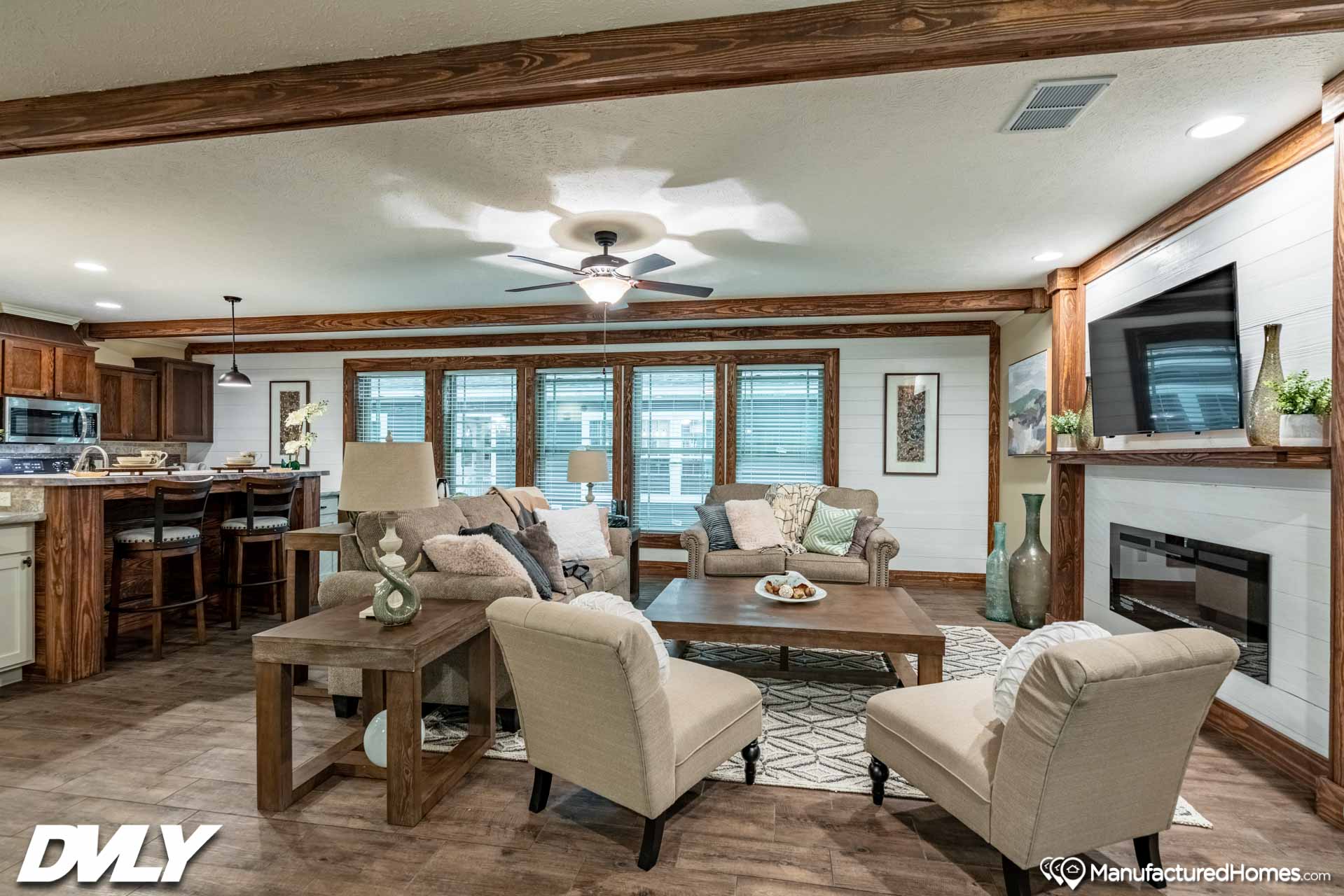 The yule interior home features