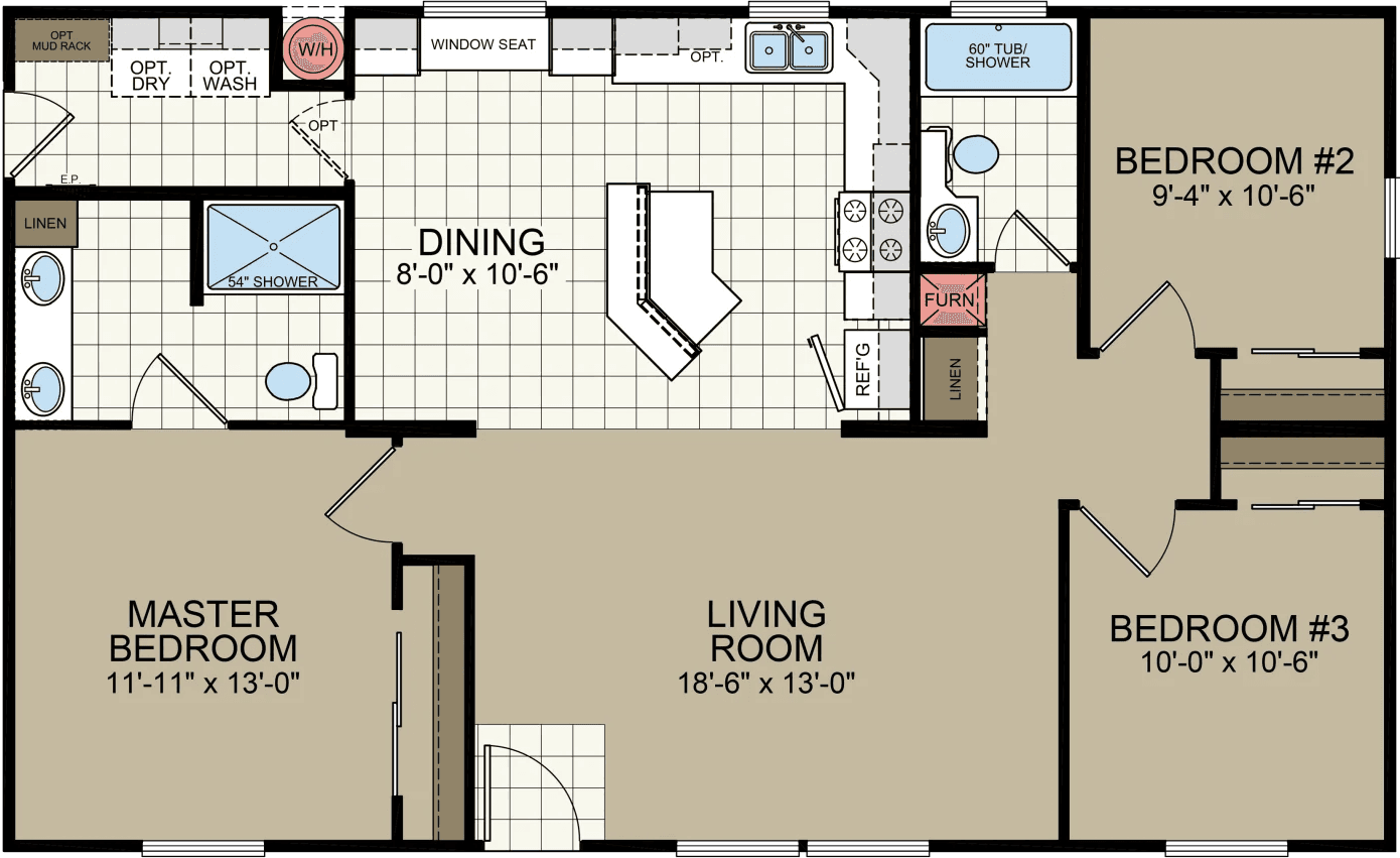 Catalina floor plan home features