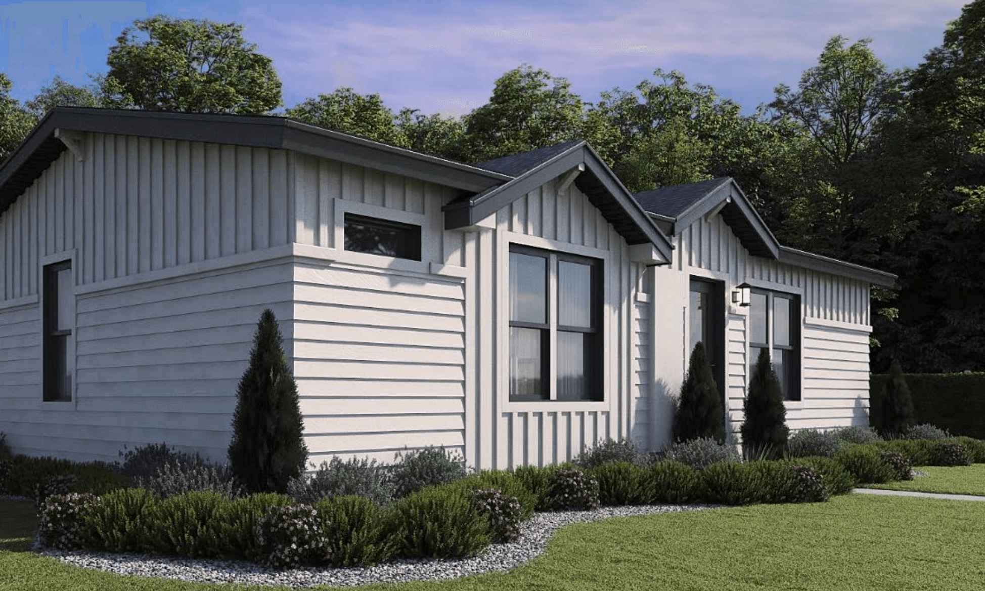 The tiburon elevation and exterior home features